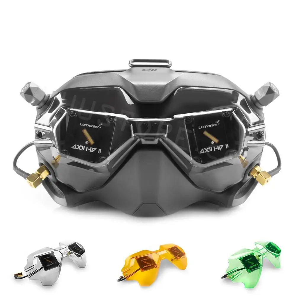 

Lumenier AXII HD 2 Patch Visor 5.8GHz 8.4dBi with AXII HD 2 Stubby LHCP Antenna Combo Set for DJI Digital HD FPV Goggles RP-SMA