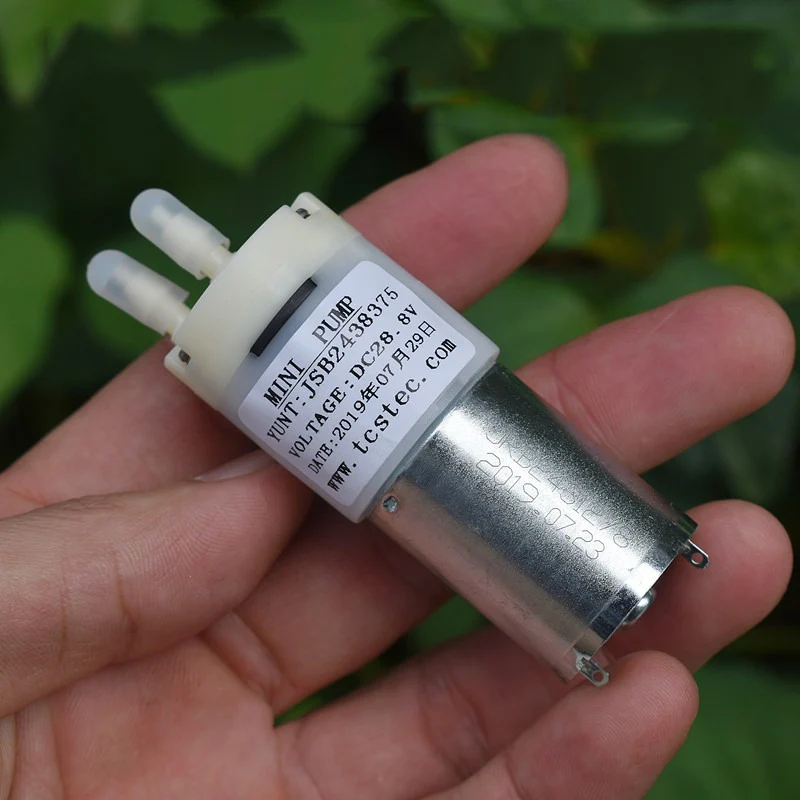 Air Pump and Liquid Transfer Pump JSB2438 Mini 370 Air Water Pump DC 24V-30V for Experimental Sampling