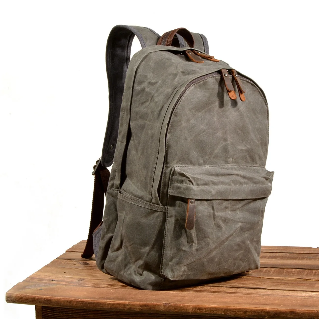Designer Waterproof oil wax Canvas Daypacks Unisex men Vintage Backpacks women Anti-thief Travel Rucksacks Retro School Bags travel backpack,school bag