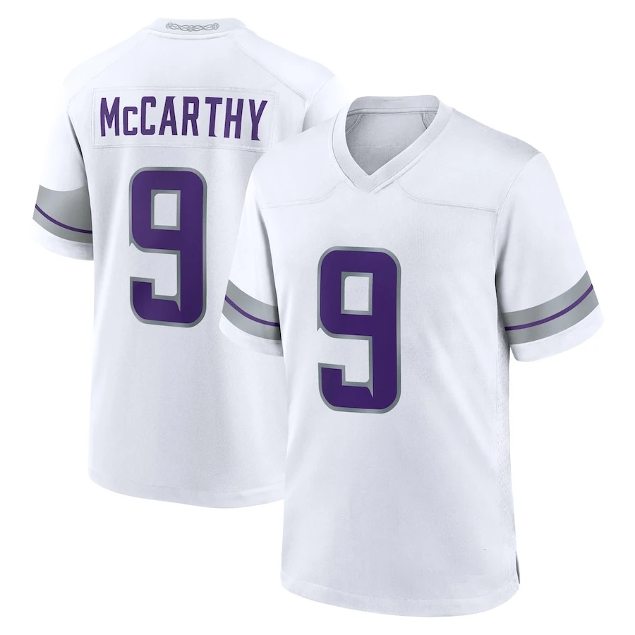 thumbnail image 1 of Camisetas de fútbol bordadas personalizadas de Minnesota para hombres, mujeres y jóvenes, camisetas de fútbol de Jefferson McCarthy Hockenson, 1 of 5