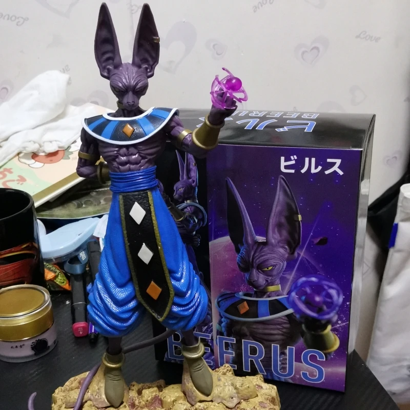 

30 см Драконий жемчуг Z Beerus стоя Битва Супер сайян ПВХ Аниме Фигурка DBZ Супер Бог разрушения Фигурка Модели Игрушек