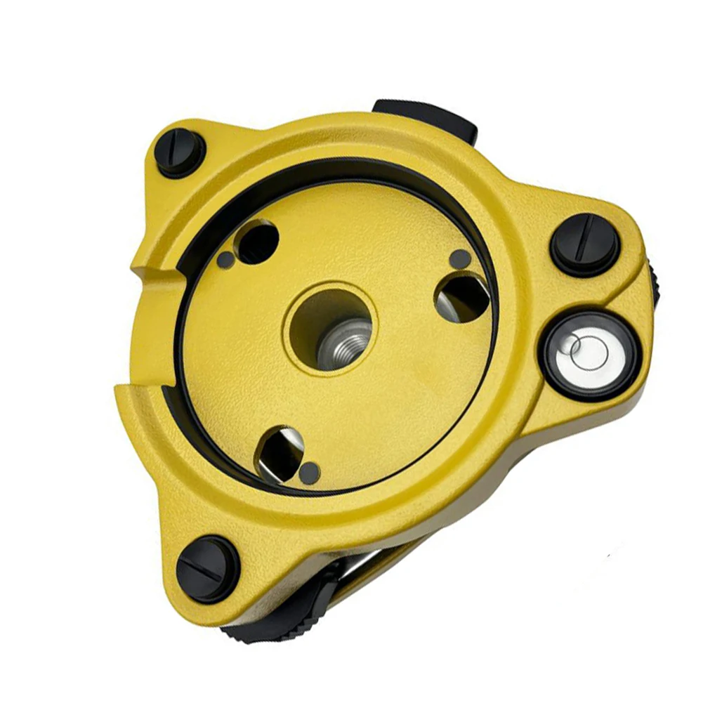 Yellow GPS Carrier Mounting Adapter With 5/8 Swivel And Base With Optical Plumme 
