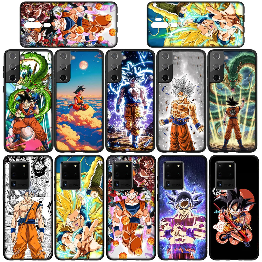 Dragon Son Goku Ball Themed Phone Case with Wallpaper Design