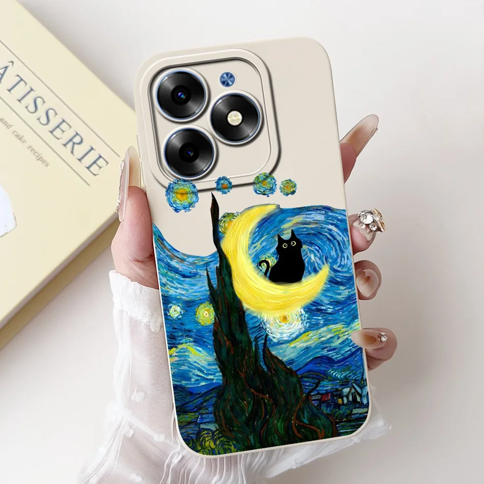 Elegant Printing Soft Silicone Lens Protective Cover Phone Case
