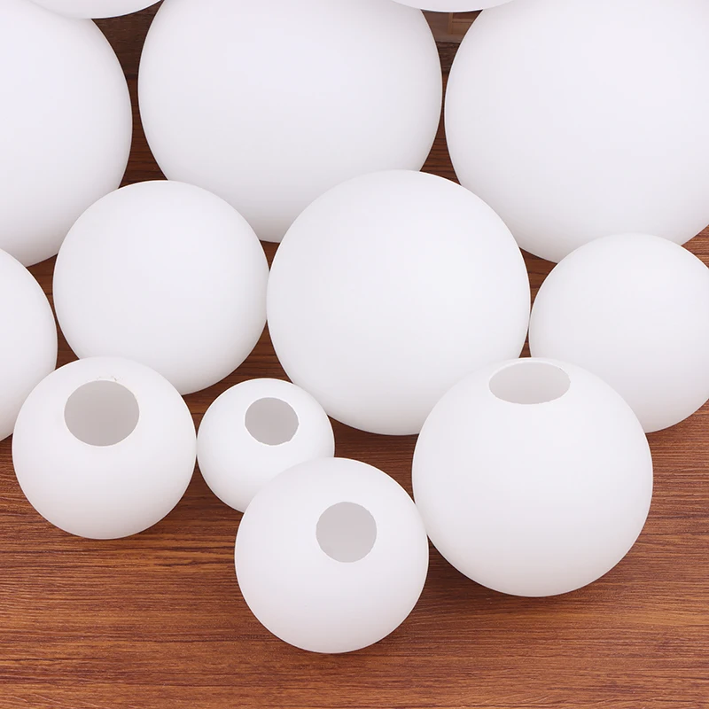 White Glass Lamp Shade Milky Globe Lampshade Fitting Lamp D/6/8/10/12/13cm D15cm Round Light Cover Suitable For Bar Home Decor