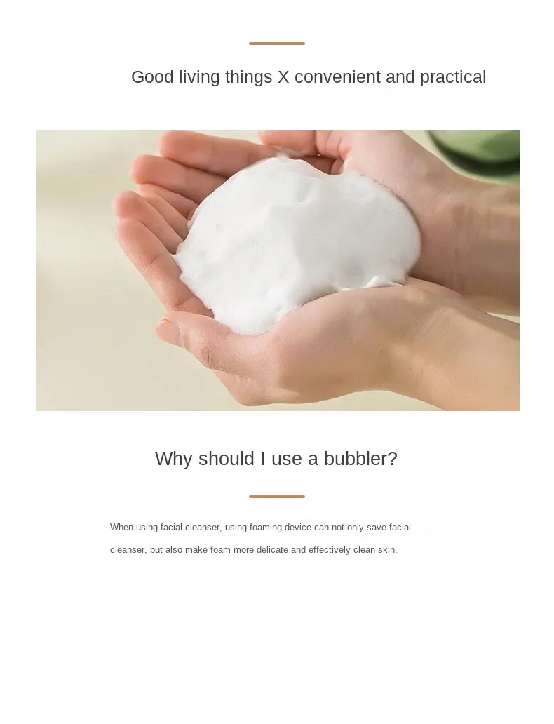 Description Picture 3 of itemFacial Cleanser Foamer Foaming Foaming Cup Bath Shampoo Foamer Foamer Suitable for Facial Cleansing Tools Foam Maker