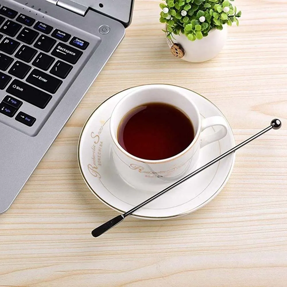 19cm Stainless Steel Creative Mixing Cocktail Stirrers Sticks for Wedding Party Bar Swizzle Drink Mixer Bar Muddler