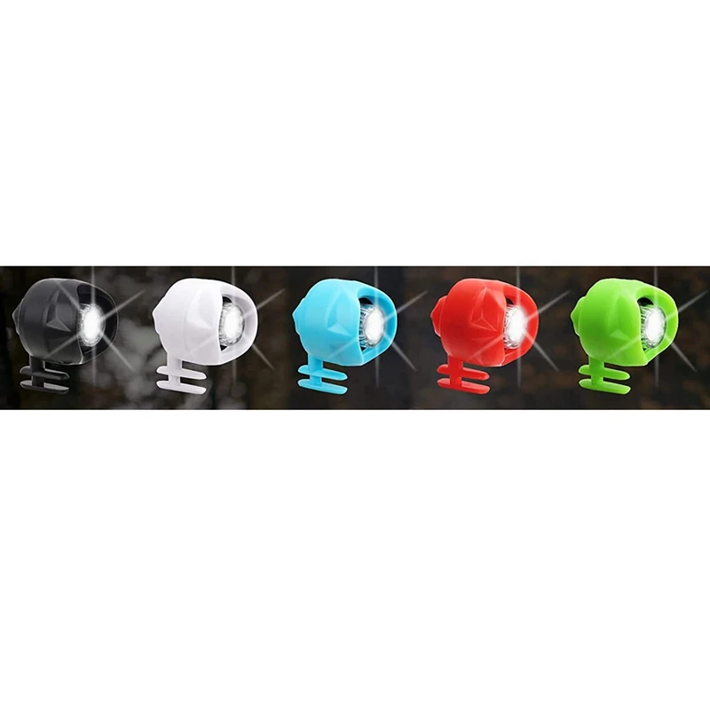 

1 компл. Лампа для головного света, мини светодиодные фонари для Croc Lamp Ipx5, водонепроницаемые фонари для обуви (черный)