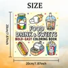 FOOD Bold-easy Patterns Coloring Book for Adults Cute Drawing Book Perfect Gift for Party and Birthday 2