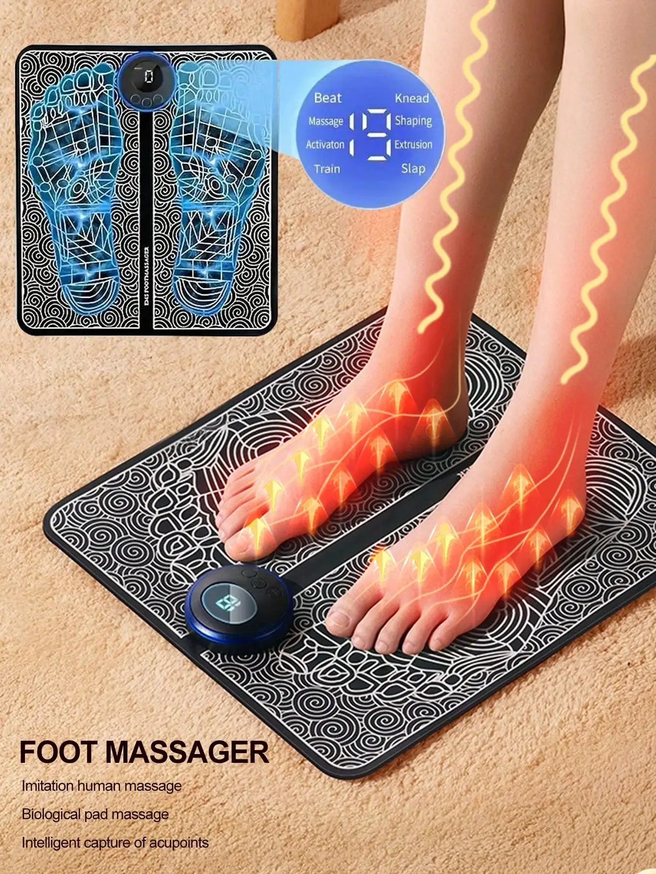 Electric Body Massager Kit for Relaxation and Pain Relief