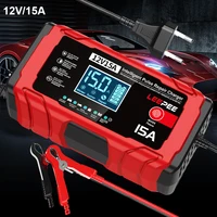LEEPEE Brands Car Battery Chargers 12A 15A 12V Intelligent Pulse Repair For Household Storage Cell Lead-Acid Batteries Chargers