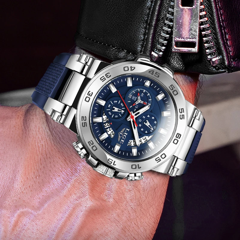 2026 Lige New Luxury Mens Watch Fashion Military Quartz Wristwatches Sports 50m Waterproof Luminous Dive Watches Men Gifts Reloj, Alina Gadgets