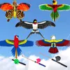 Cartoon Eagle Foldable Children Kite Mini Plastic Toys Kite Without Hand Brake Fishing Rod Toys For Children Kids Outdoor Toy 1