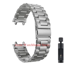 Luxury Stainless Steel Bracelet Watch Band - Premium Metal Strap Accessory - Amazfit TRex 3 (Titanium Color)