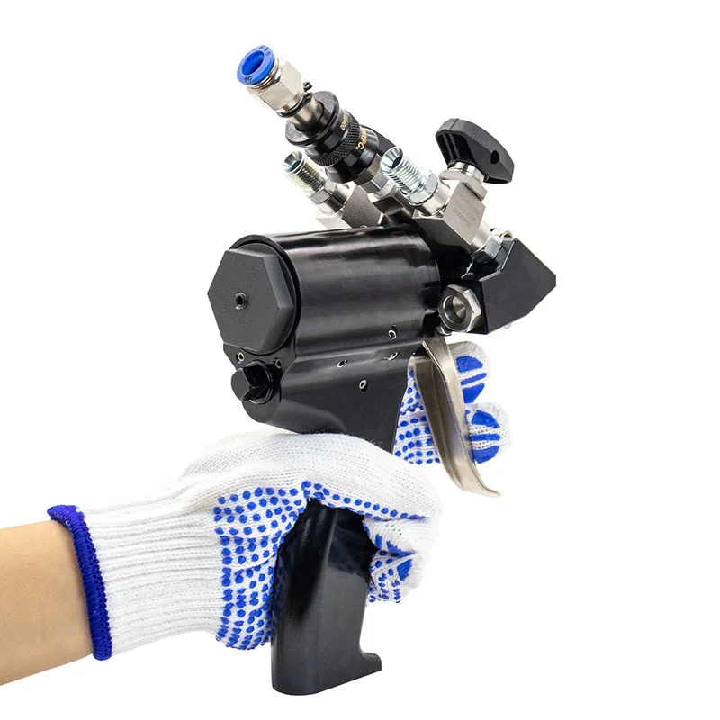 

P2 PU Foam Spray Gun Polyurethane Air Purge Spray Gun Self Cleaning With Accessory Kit high pressure