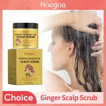 Ginger Scalp Scrub Remove Dandruff Anti Itching Improve Seborrheic Scalp Oil Control Nourishing Deep Cleansing Exfoliating Scrub