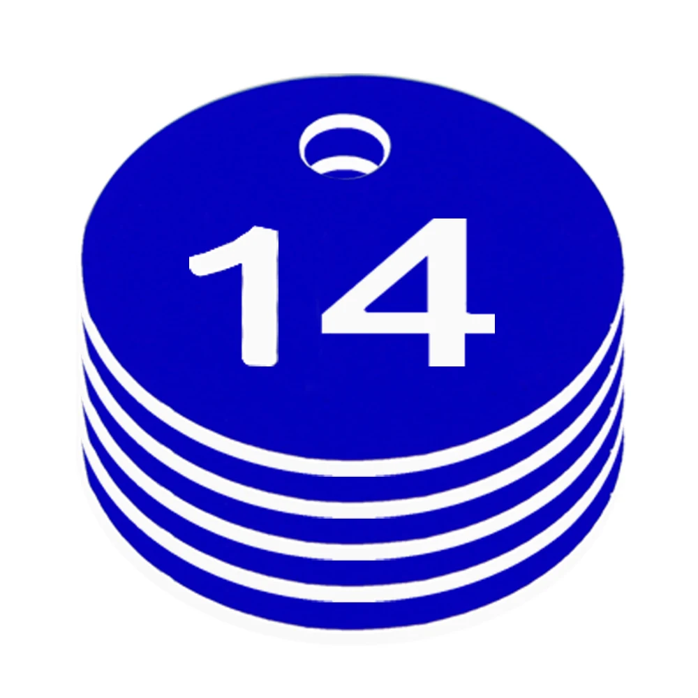 Dia 3.5CM Colorful Plastic Round Numbered Label for Husbandry Farm Beehive Box Sequential Numbers Tags Garden Animal Markers beekeeping tools beekeeping accessories