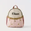 Cute Apple Design Personalized Children's Backpack -Embroidery Baby Mini Kindergarten Bag Ideal For Kids Birthday Christmas Gift