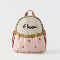 Cute Apple Design Personalized Children's Backpack -Embroidery Baby Mini Kindergarten Bag Ideal For Kids Birthday Christmas Gift