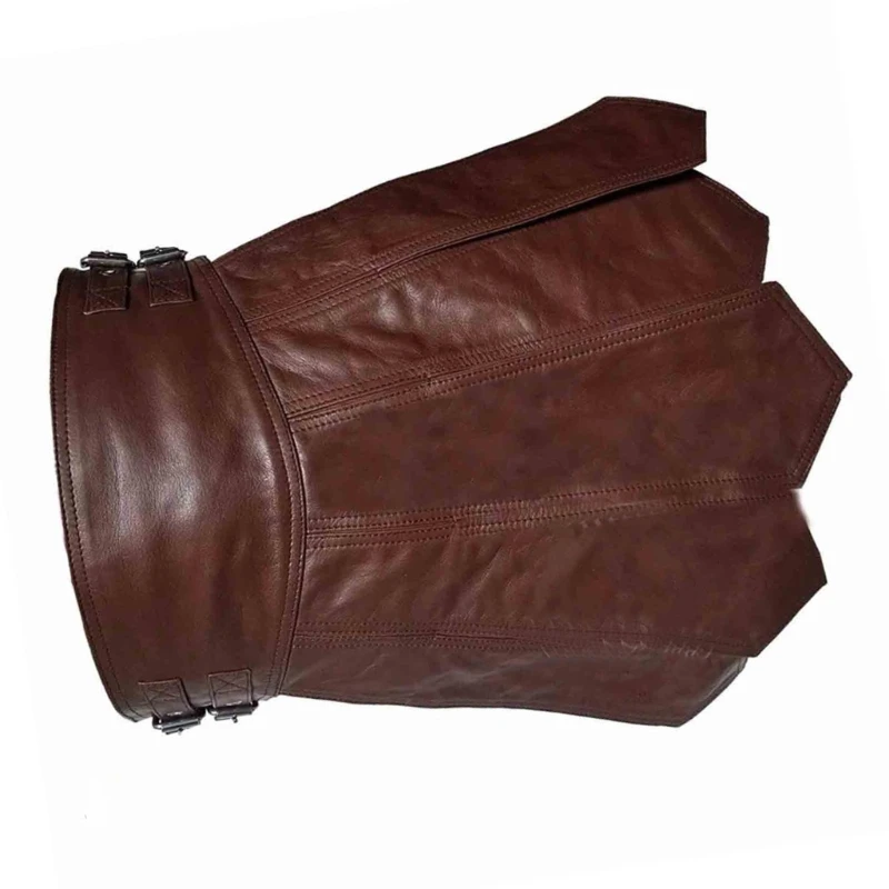 

Medieval Skirt Armmor Skirt PU Leather Vintage Roman Gladiators Skirt for Women Man Cosplays Tassels Skirt