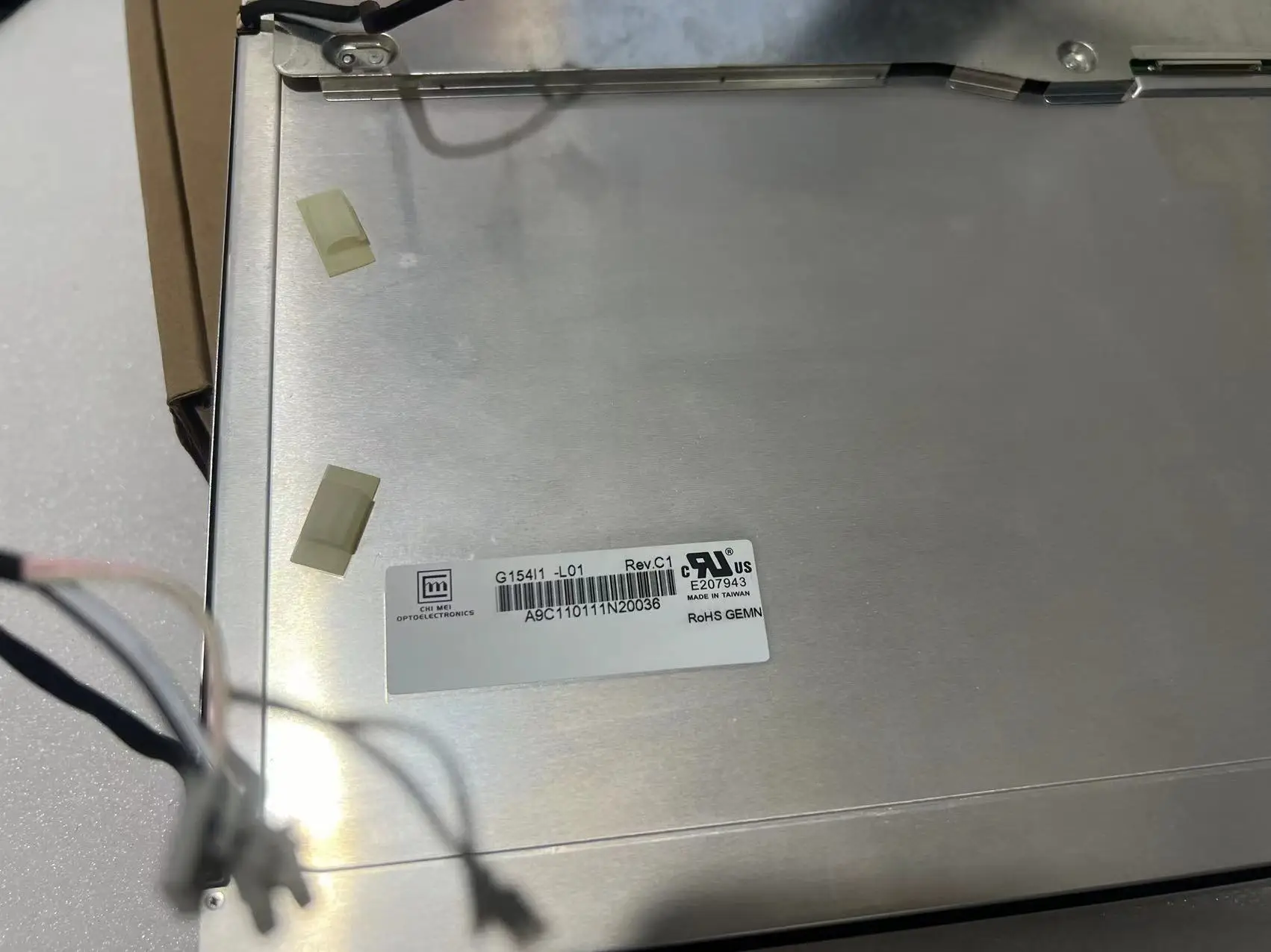 Original industrial LCD display screen 15.4 inches G154I1-L01 G15411-LE1 G154IJE-L02 G1541JE-L02 G154I1-LE1 G15411-LE1
