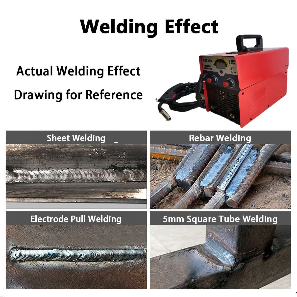 3 in 1 Mig Tig Arc Welder Airless Two-protection Welding Machine Household Mini Non-gas Portable Shielded Welding Accessories