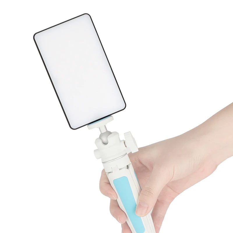 Bi-Color On-camera LED Video Light 2500 to 6500K 3100mAh with Shoe Adapter for D