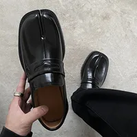Tabi Shoes Loafers for Men and Women Split Toe Thick Sole Platform Casual Leather Shoes Spring Autumn Fashion Shoes 1