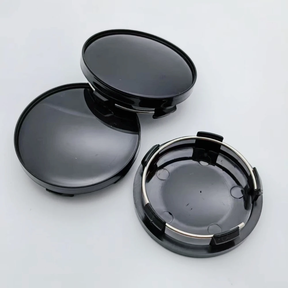 Set of 4 Premium Blank Wheel Center Caps - 58mm Od / 54mm Id Hubcaps for Car Styling Accessories