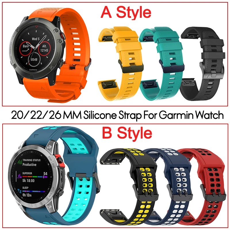 Garmin Fenix 3 5 5X 5S Plus 6 6X 6S Pro 7 7S 7X 935   ð Ʈ, Ǹ  , 26mm, 22mm, 20mm