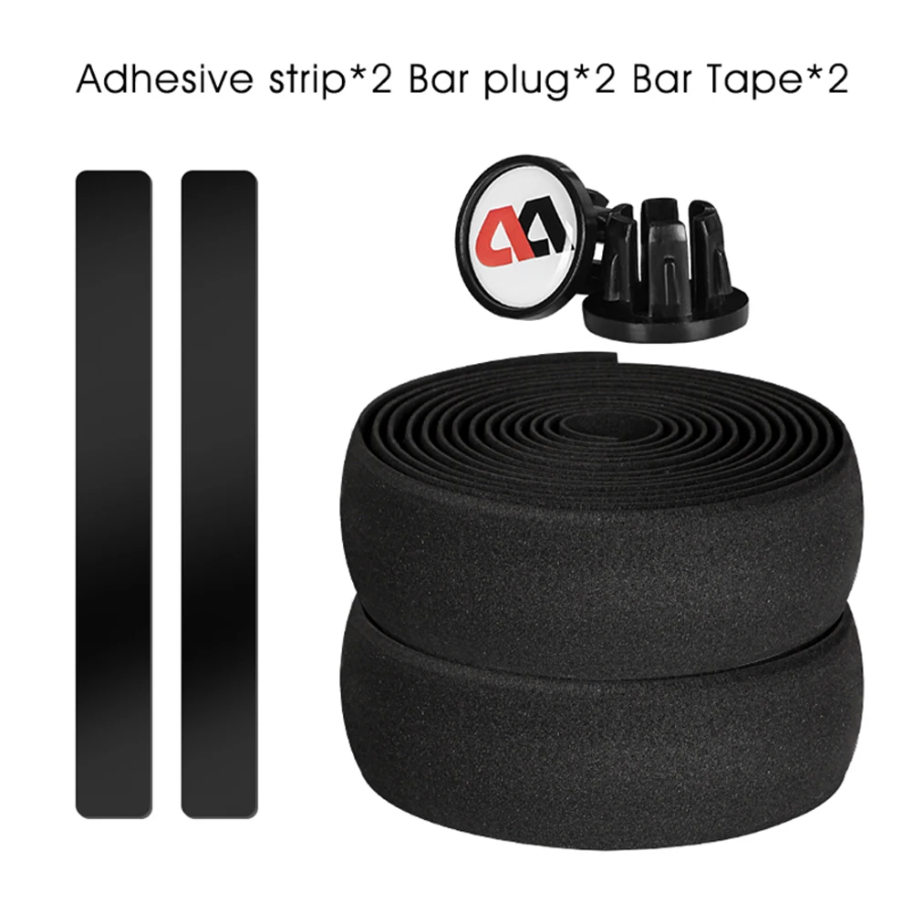 6pcs Road Bike Handlebar Tape Bicycle Cycling Handle Belt Adhesive Strap Anti-slip Bar Wraps Fixing Straps Handlebar Tapes