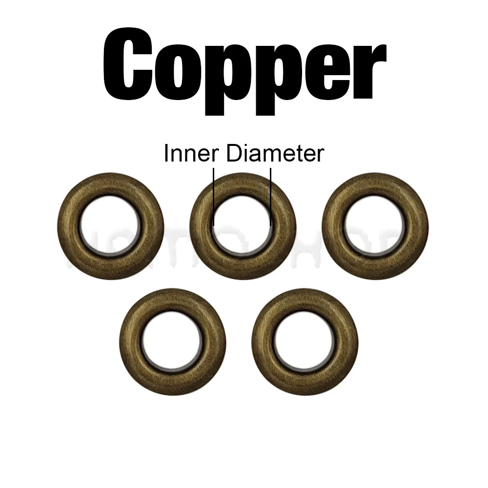 100 Sets 4mm Multicolor Metal Eyelets Grommet Ring With Washer For DIY Leathercraft Scrapbooking Shoes Belt Cap Bag Tags Clothes