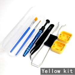 Mechanical Keyboard Accessory Kit - Deluxe Keycap & Switch Maintenance Set (Yellow kit)