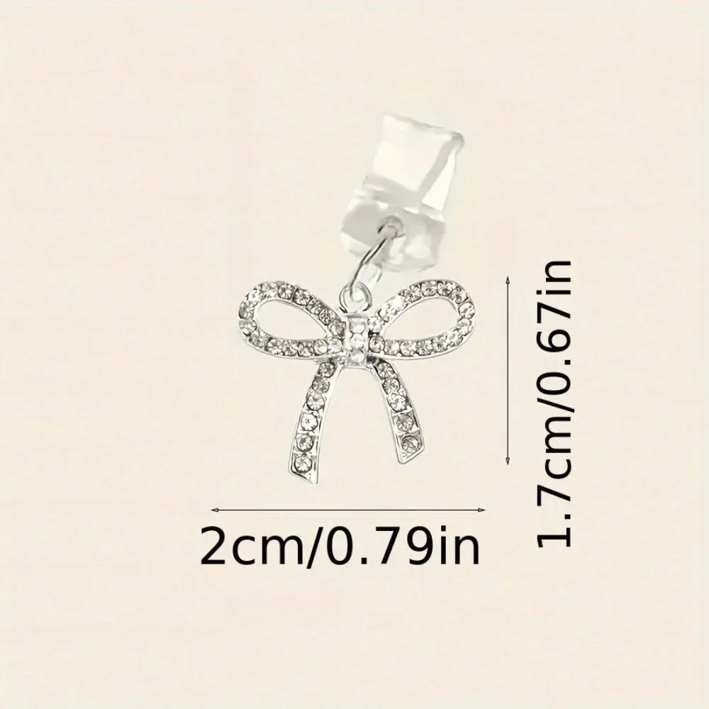 Charming Bow Phone Dust Plug Pendant for Charging Port Decoration