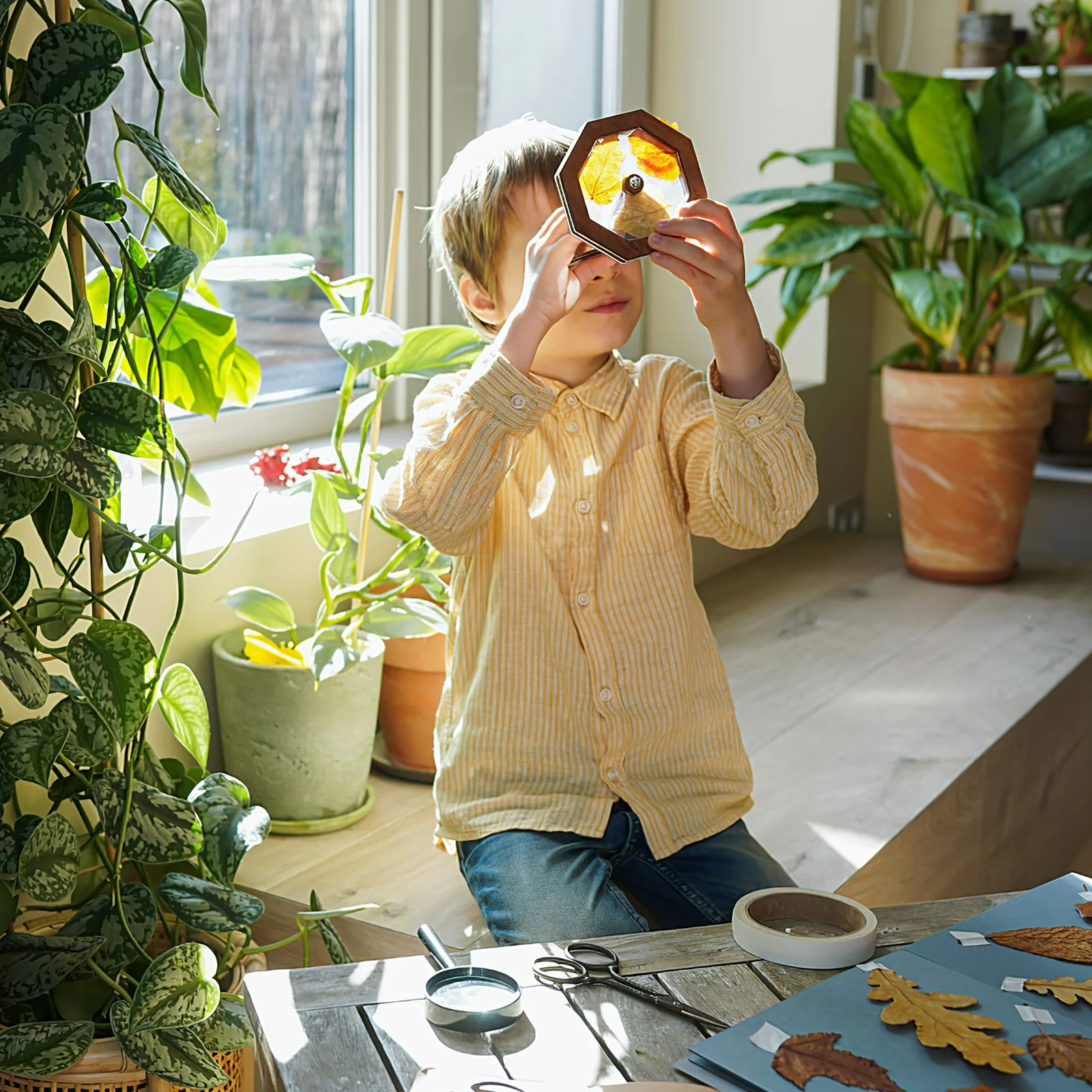DIY Kaleidoscope Making Kit Outdoor Handmade Glass Kaleidoscope-making Child Gifts for Birthdays