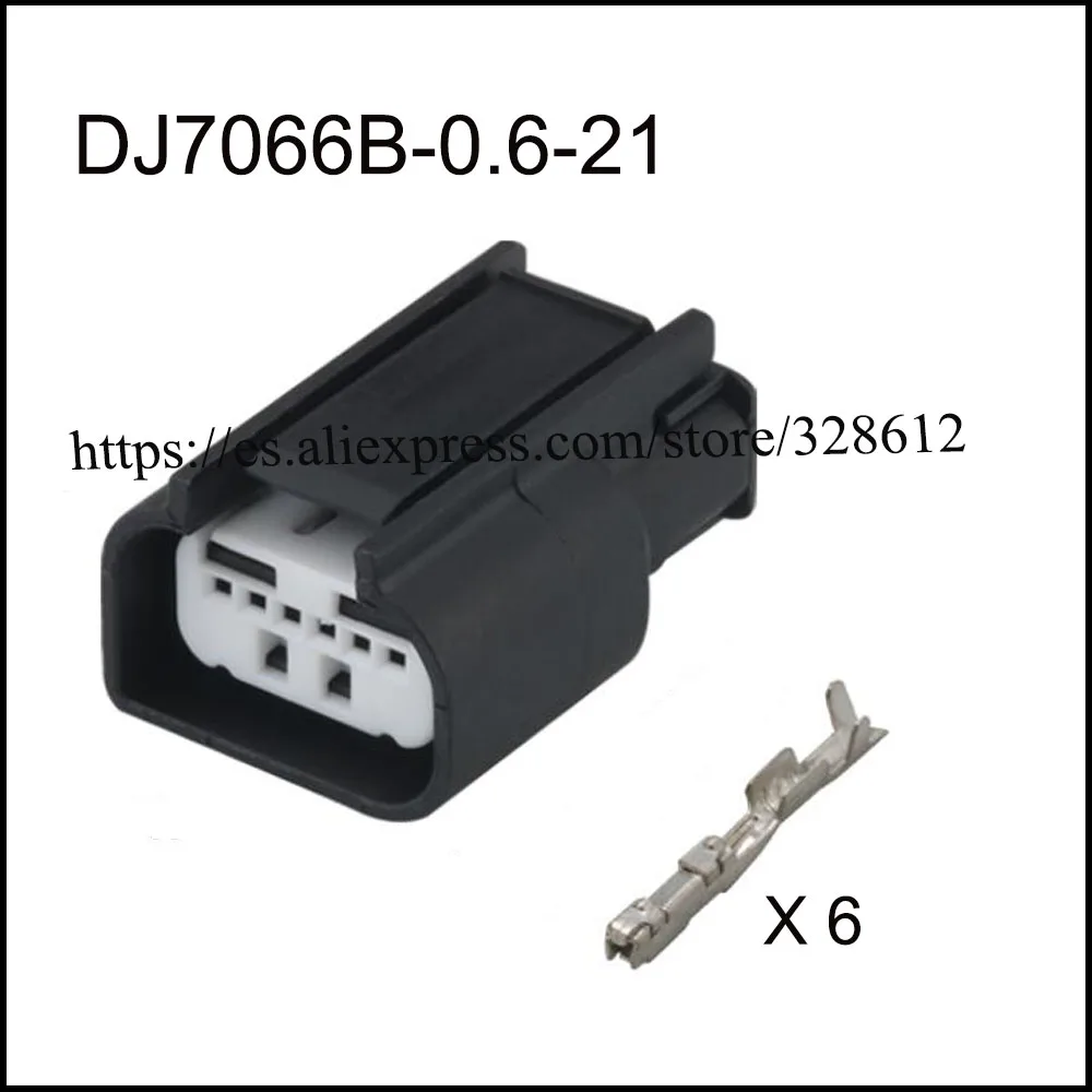 

100SET DJ7066B-0.6-21 Car wire cable 6 pin Waterproof automotive connector female male Plug include terminal seal