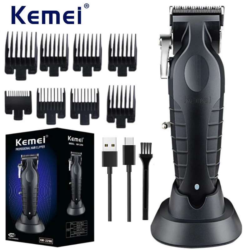 kemei-professional-precision-fade-hair-clippers-cordless-hair-cutting-machine-rechargeable-2500mah-hair-beard-trimmer-for-barber