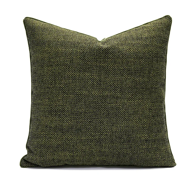 Modern Simple Cusion Cover Light Luxury Green Home Sofa Pillow Case Home Decorative Model Room Seat Chair or Car Pillow Cover