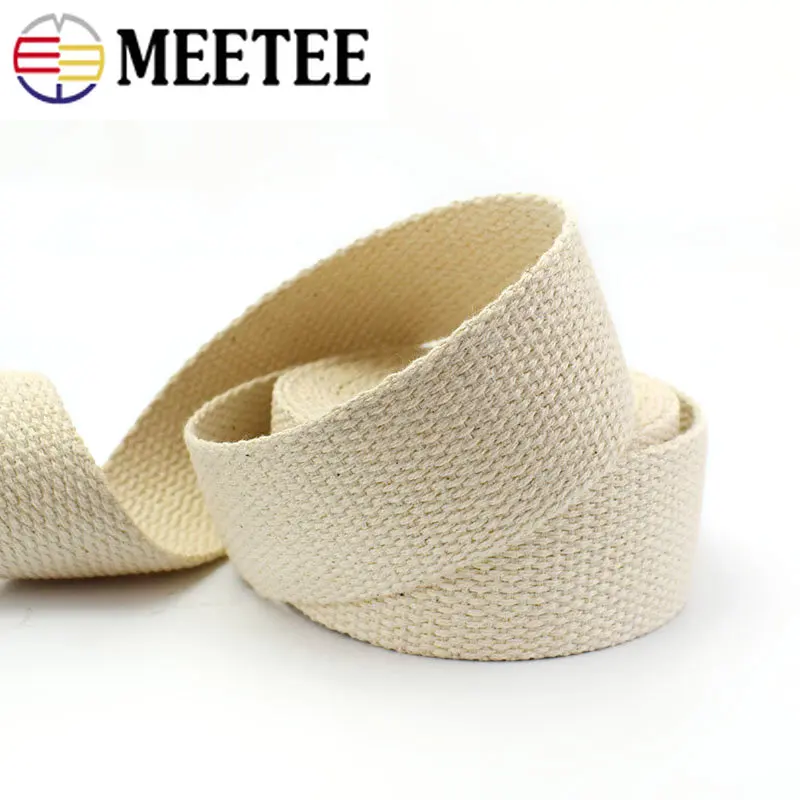 Solid Color 5 Meter Webbing Straps Canvas Belt For Bag Strap