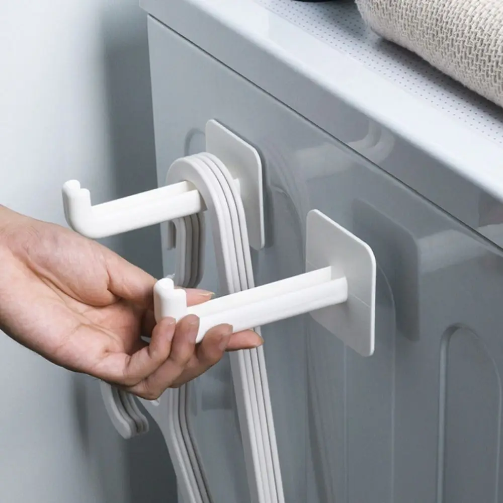

Plastic L-shaped Hook Multifunctional Self-Adhesives White Cloth Hanger Hook Removable Space-saving Kitchen
