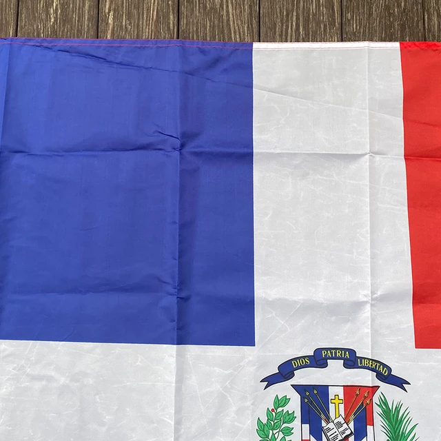 Xvgggdg Hangingflag Poliészter Dominikai Köztársaság Nemzeti Banner Kültéri Beltéri 150X90Cm Nagy Zászló - Image 4