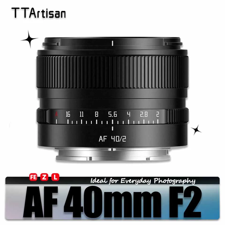 TTArtisan AF 40mm F2 Large Aperture Full Frame Camera Lens for