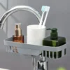 Kitchen Faucet Storage Rack Dishwashing Sink Sink Supplies Household Rag Sponge Drain Hanging Basket Storage Rack 4