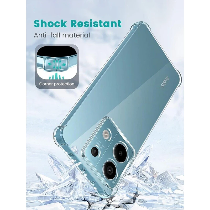 Luxury Clear Shockproof Phone Case - Elegant Protective Back Cover