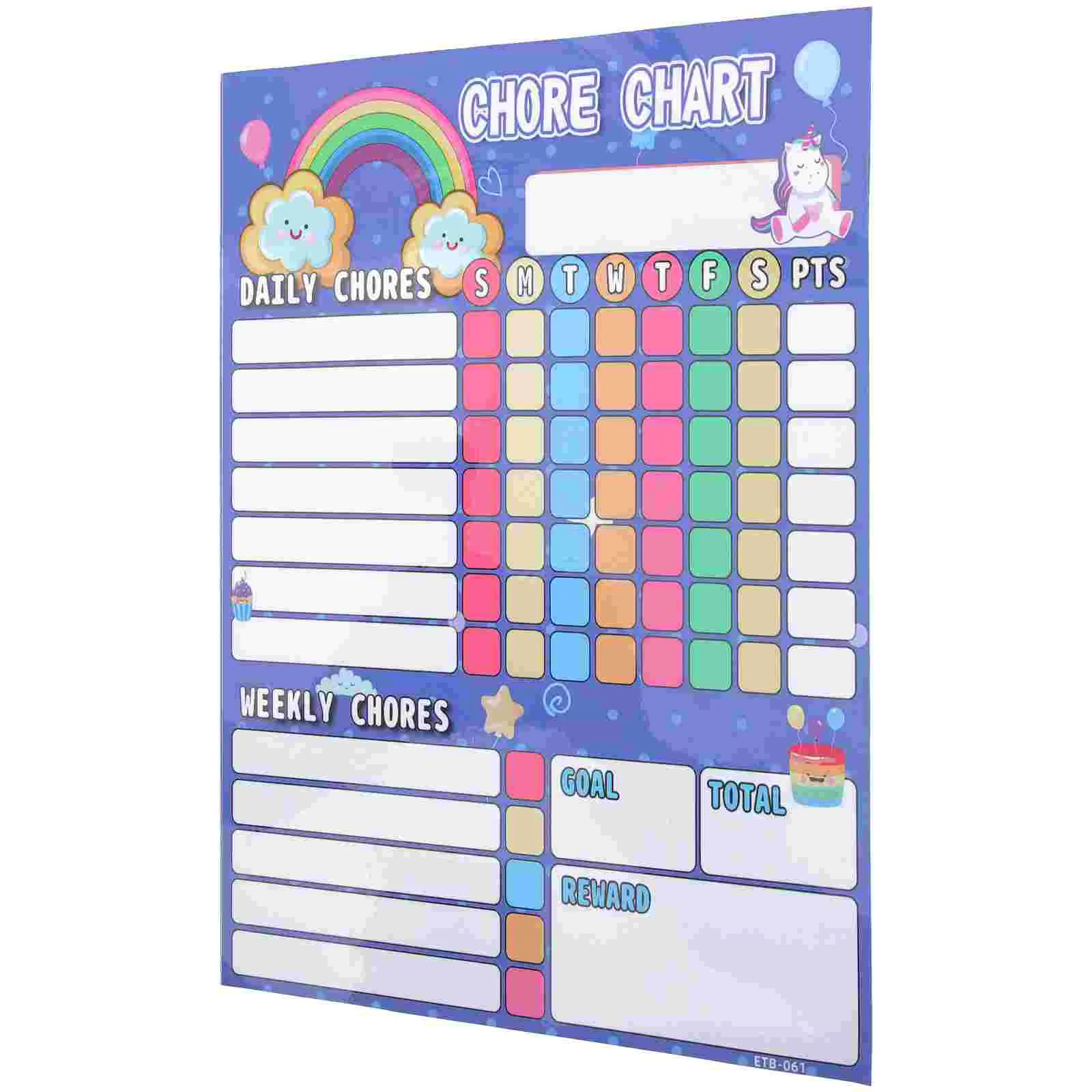 

Kids Chore Chart Good Behavior Chart Magnetic Unicorn Reward Chart for Home School