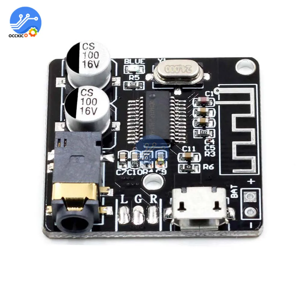 Bluetooth Audio Receiver Board VHM-314 Bluetooth 5.0 MP3 Lossless Decoder Board Wireless Stereo Music Module 3.7-5V