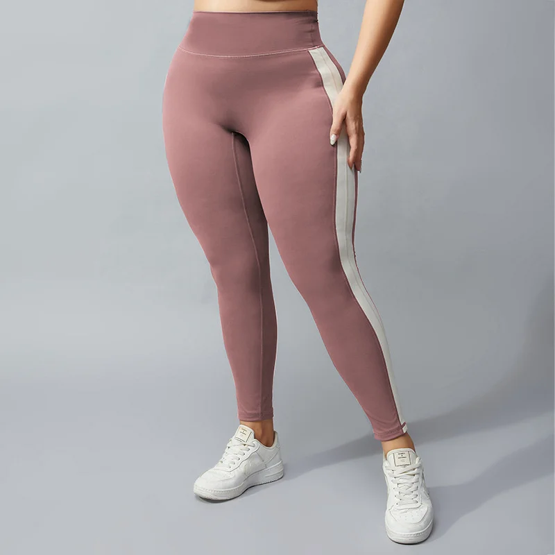 SHEIN Yoga Basic Plus Size Yoga Pants With Back Pockets