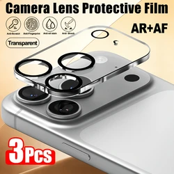 Premium Metal Tempered Glass Camera Protector with AR Function - 3 Pack - iPhone 17 Pro (Transparent)