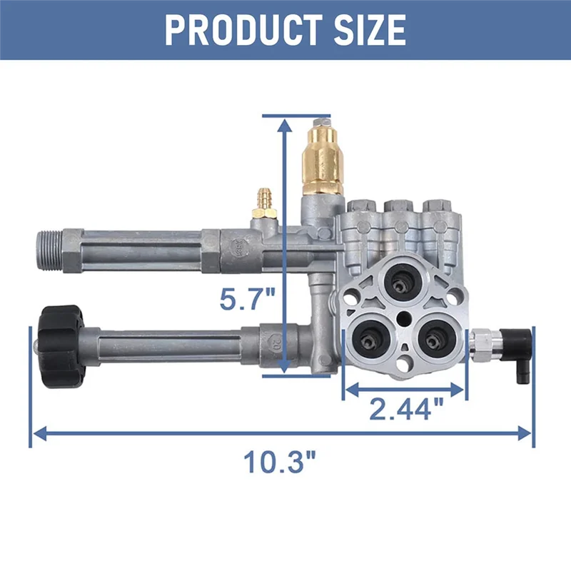 모델 RMW2.2G24 및 SRMW2.2G26 AR42518 AR43061 AR42940을 갖춘 Generac 압력 세척기용 교체 펌프 헤드 어셈블리