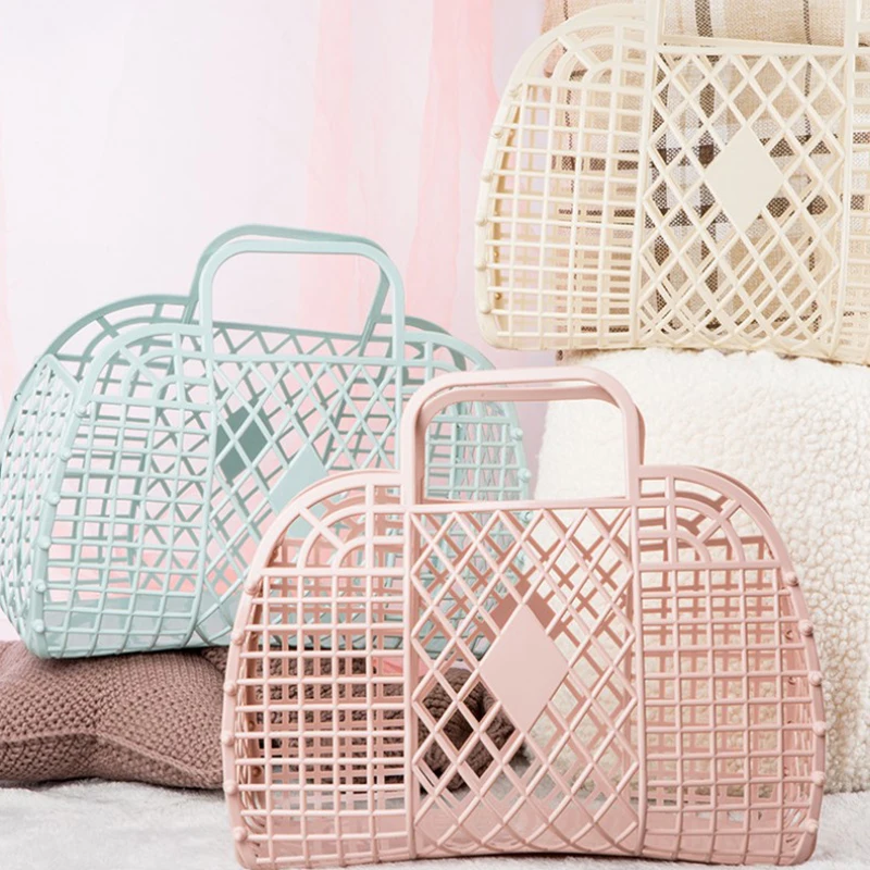 Shower caddy basket detachable shower basket plastic bath basket bathroom hollow wash storage